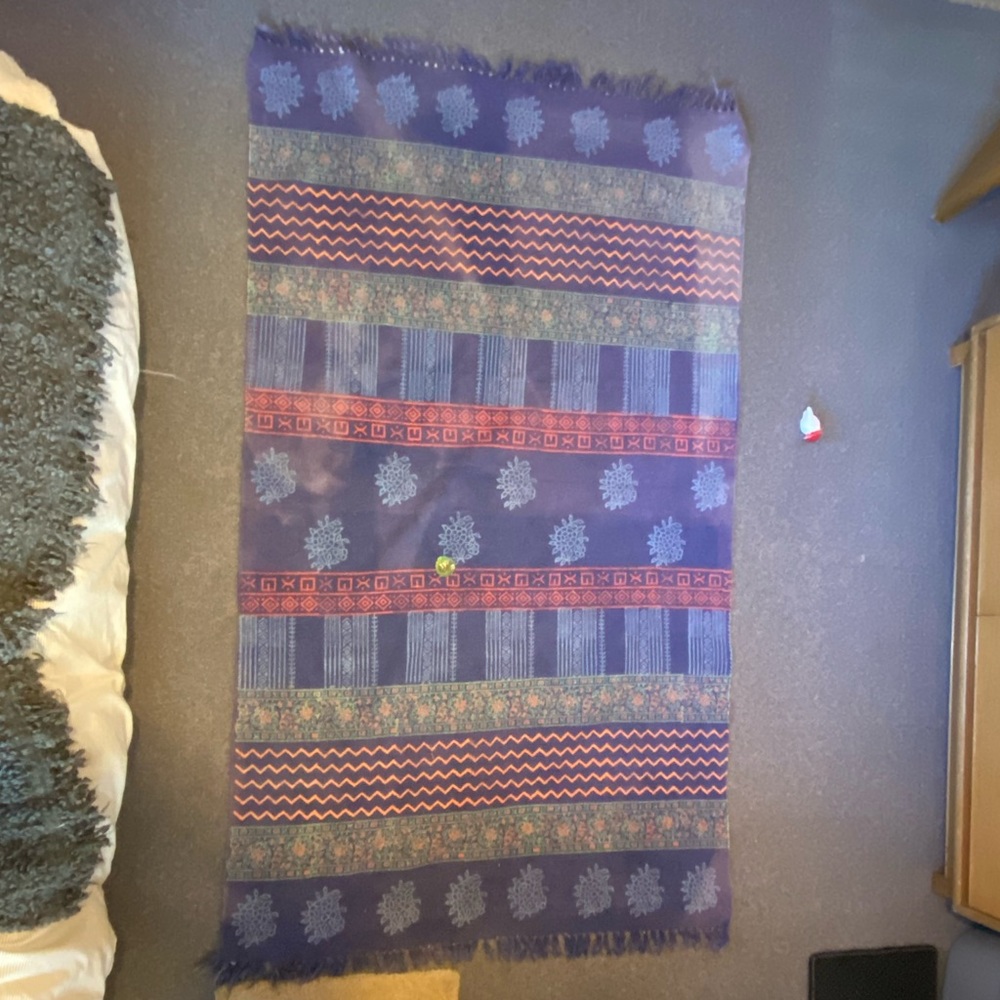 Hand painted rug